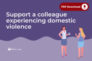 Support a colleague experiencing domestic violence PDF Download