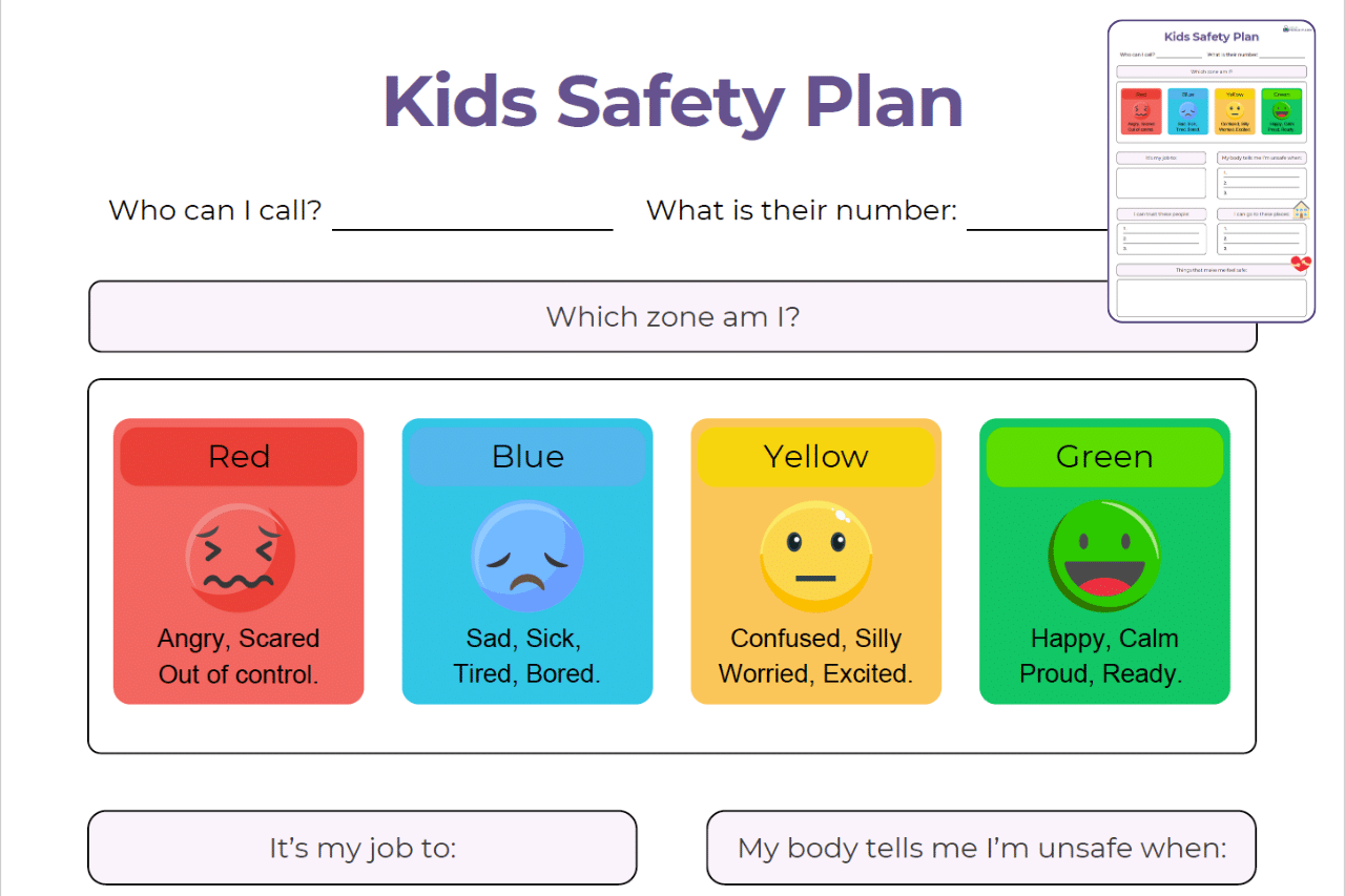 Kids Safety Plan Template